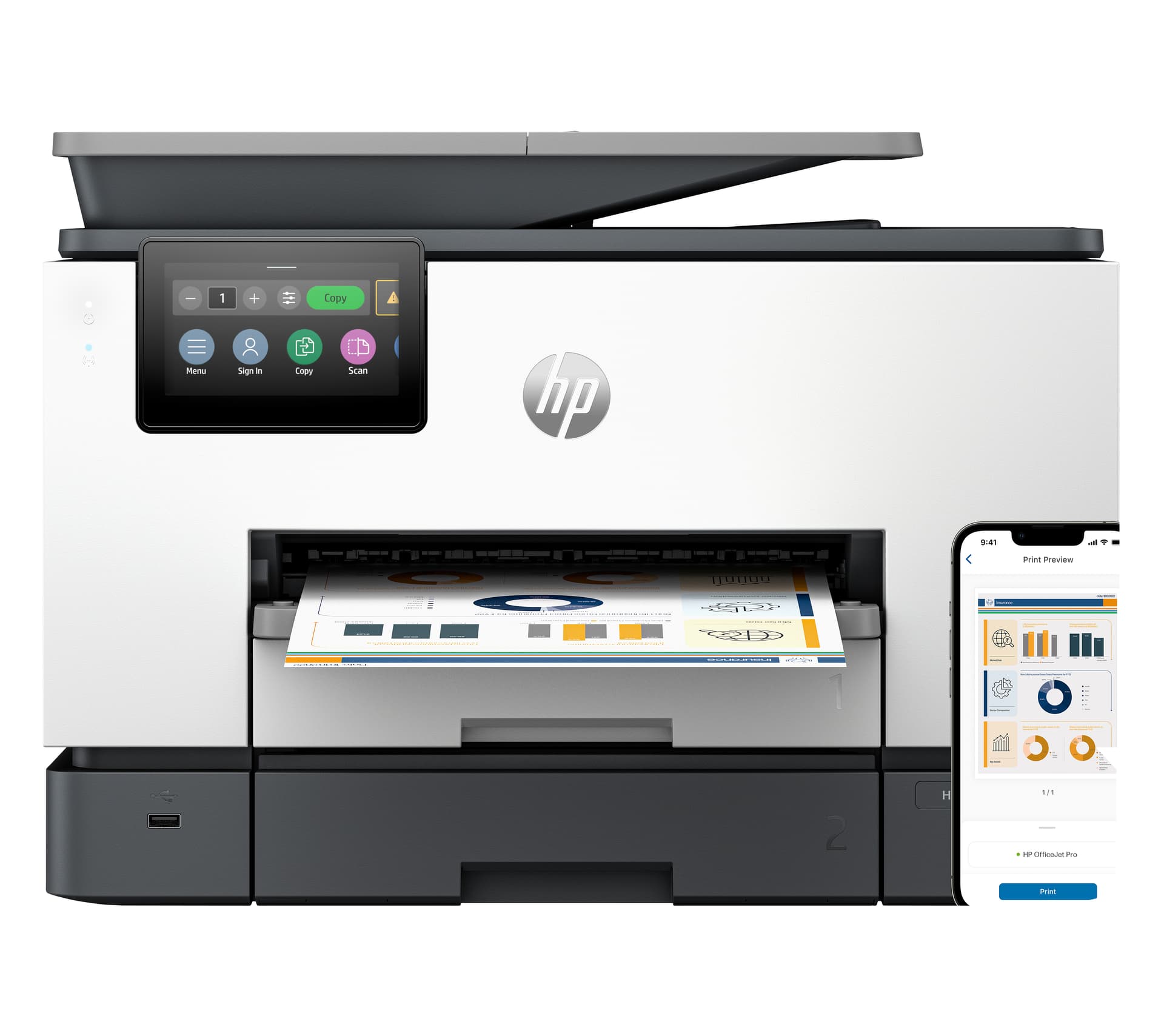 HP IMP MFP OFFICEJET PRO 9130b AIO