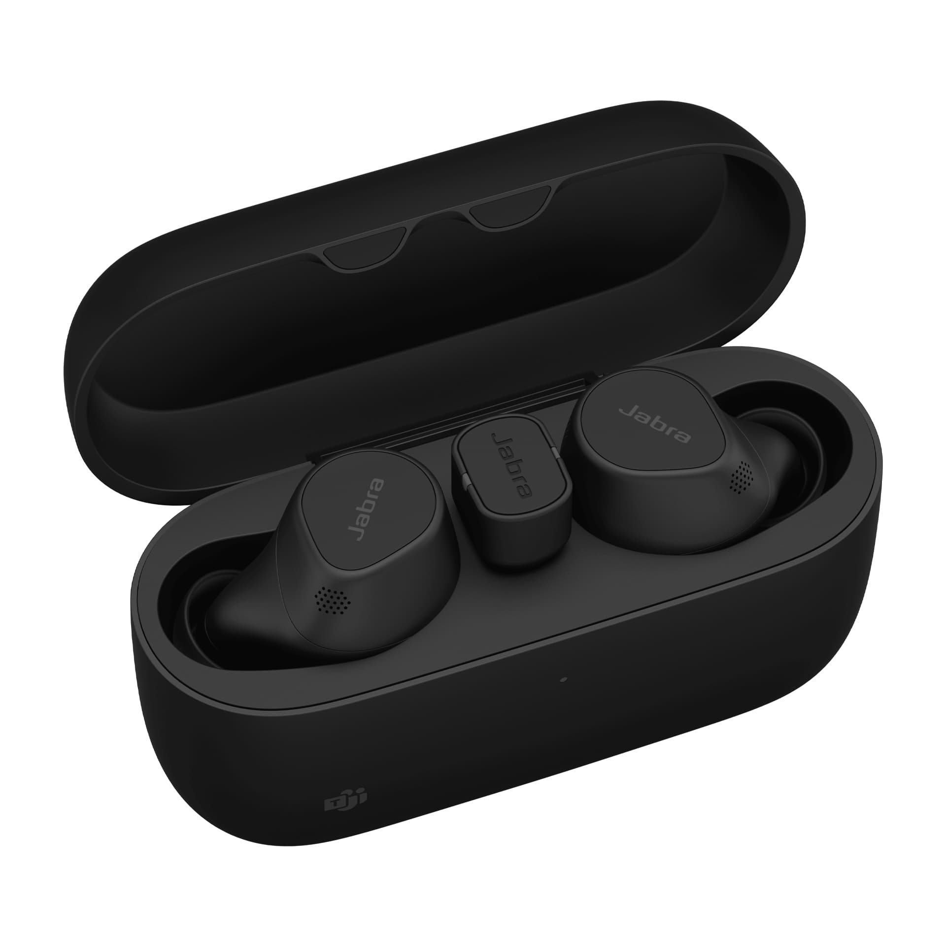 Jabra Evolve2 Buds MS - Auscultadores sem fios com microfonoe - intra-auricular - bluetooth - cancelamento de ruído activo - USB-C através de adaptador de Bluetooth - isolamento de ruído - preto - Certificado para Microsoft Teams