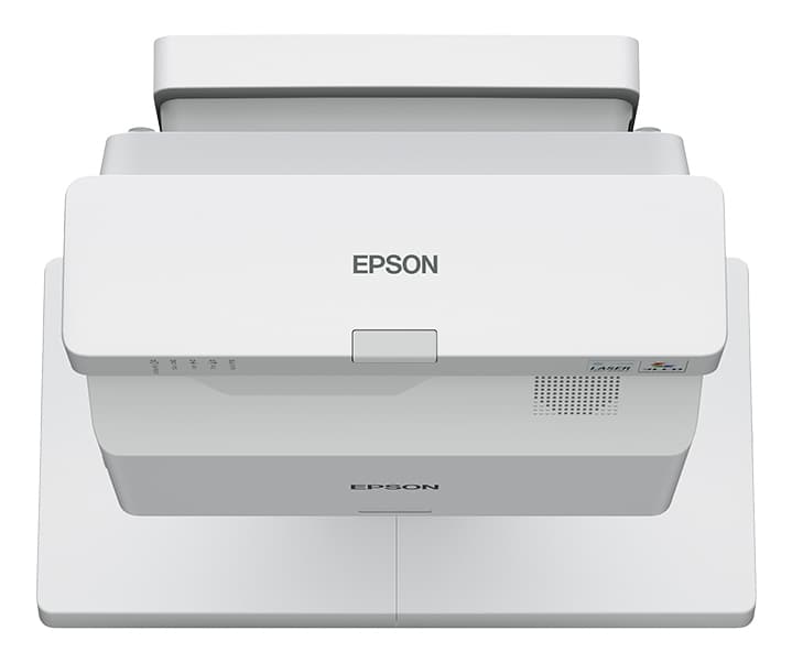 Epson EB-770F - 3 projetores LCD - 4100 lumens (branco) - 4100 lumens (cor) - 16:9 - 1080p - lentes de projeção de distância ultra curta - IEEE 802.11a/b/g/n/ac sem fios/LAN/Miracast - branco