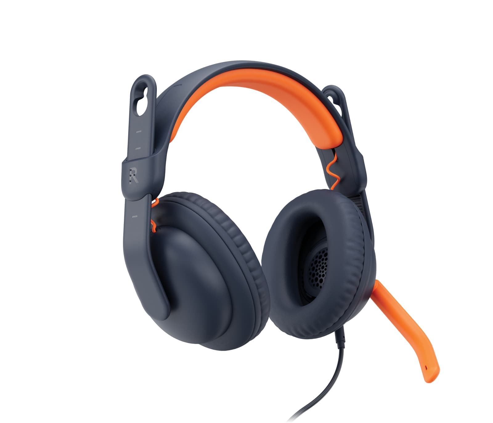 Logitech Zone Learn Wired Over-Ear Headset for Learners, USB-C - Auscultadores supra-aurais com microfonoe - tamanho completo - substituição - com cabo - USB-C
