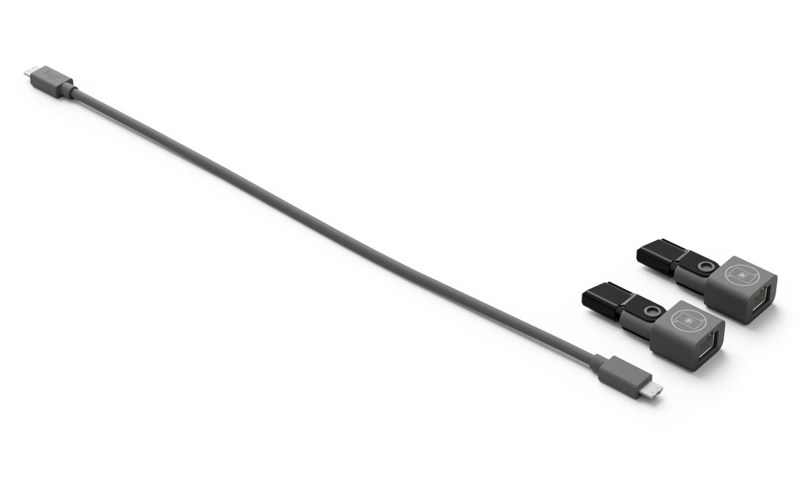 Logitech - Acoplador p/rede - 21.5 cm (pacote de 2) - para Logitech Rally, Rally Bar, Bar Mini, Mic Pod, Mic Pod Hub, Plus