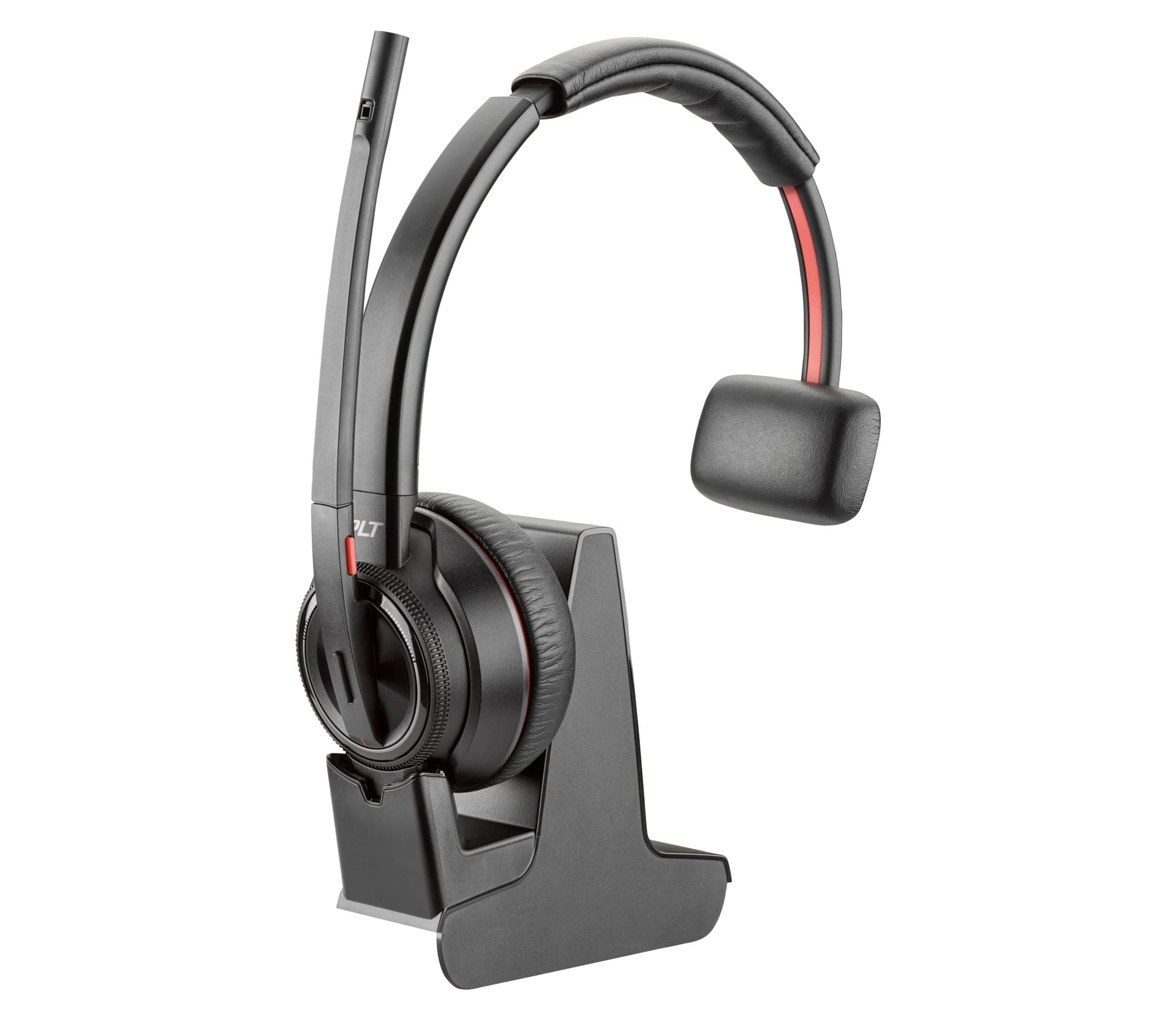 Poly Savi 8210 UC DECT - Savi 8200 series - auscultadores - no ouvido - DECT / Bluetooth - sem fios - USB-A via adaptador Bluetooth - preto - Certificação Zoom, certificação UC - Replaces Poly SKU 209213-02