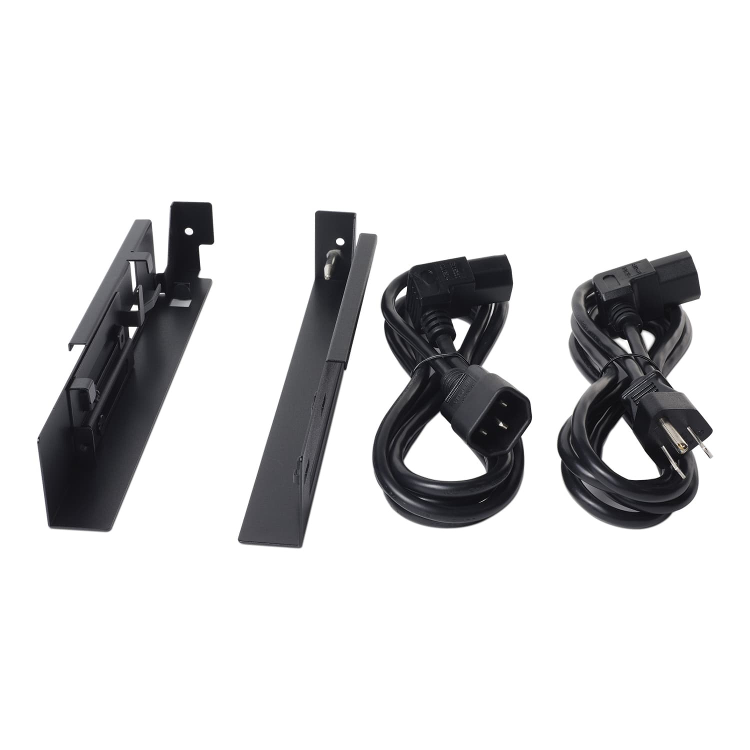 APC - Kit de montagem de bastidor de consola KVM - preto - 1U - Compatível com TAA - para P/N: NBPD0150, SMX2KR2UX145, SMX3KR2UNCX145, SRT5KRMXLT-A, SRT6KRMXLT-A, SRT8KRMXLT-A