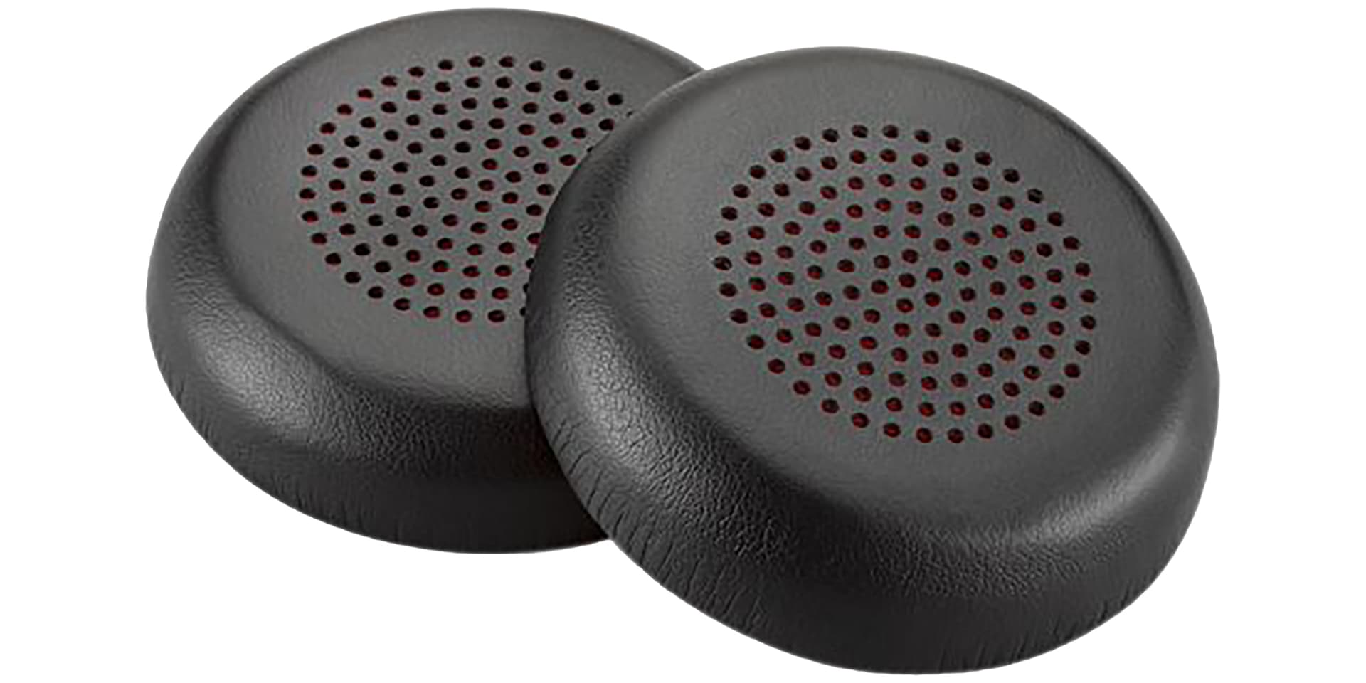 Poly - Almofada de ouvido para auricular sem fios - couro sintético (pacote de 2) - Replaces Poly SKU 211424-01