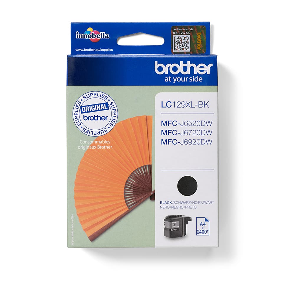 Brother LC129XLBK - Preto - original - tinteiro