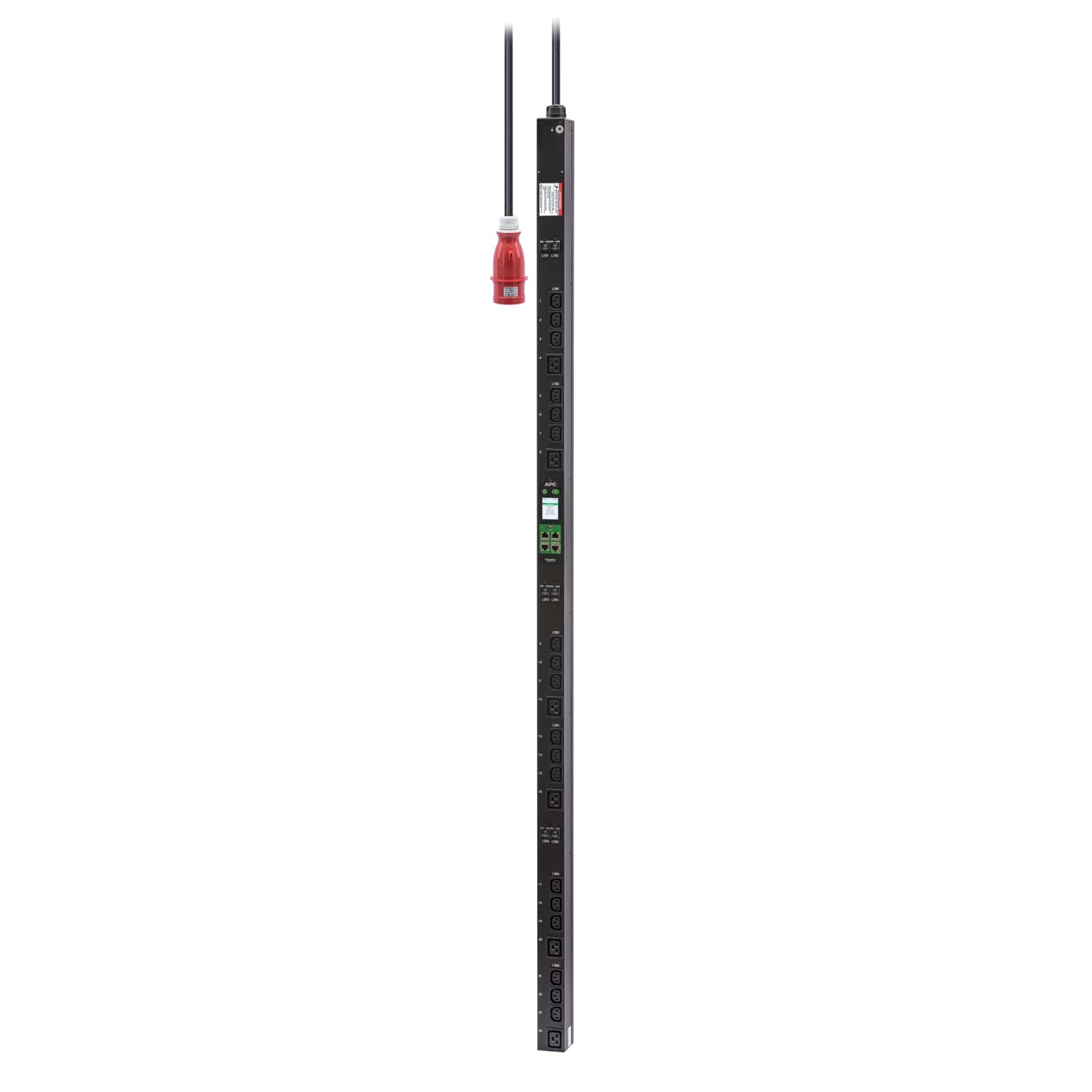 APC EasyPDU EPDU2232MBO - Unidade de distribuição de potência (montável em bastidor) - tomada com medição - AC 400 V - 22 kW - 22000 VA - 3 fases - Ethernet 10/100, serial, USB - entrada: IEC 60309 3P+N+PE - conectores de saída: 24 (18 x IEC 60320 C1