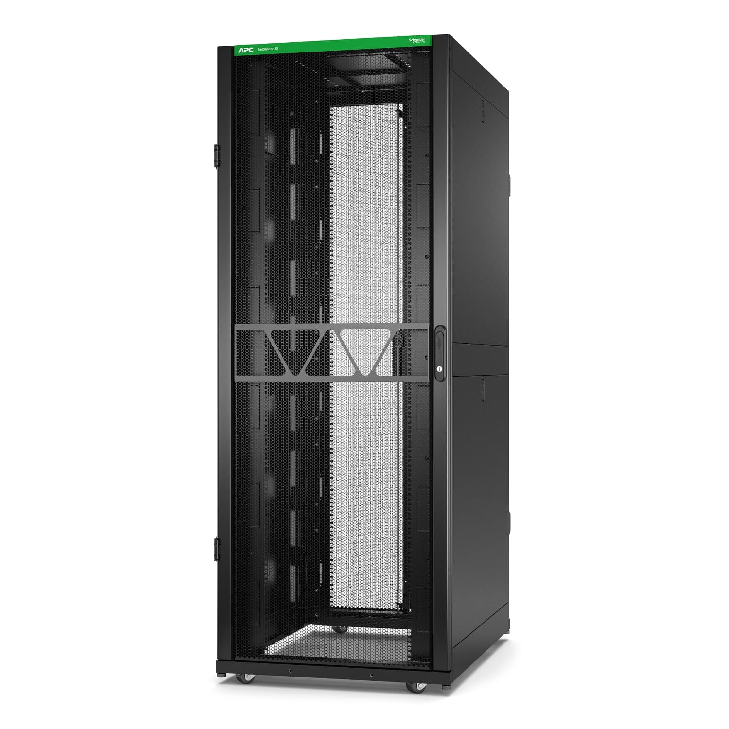 APC NetShelter SX Gen 2 - Gabinete armário - 1991 H x 750W x 1070D mm, com Laterais - para chão - preto - 42U - 19" - Compatível com TAA - para P/N: SMT1000RM1U, SMT750RM1U, SRTL10KRM4UT, SRTL5KRM2UI-HW, SRTL5KRM2UT-HW, SRTL8KRM4UT