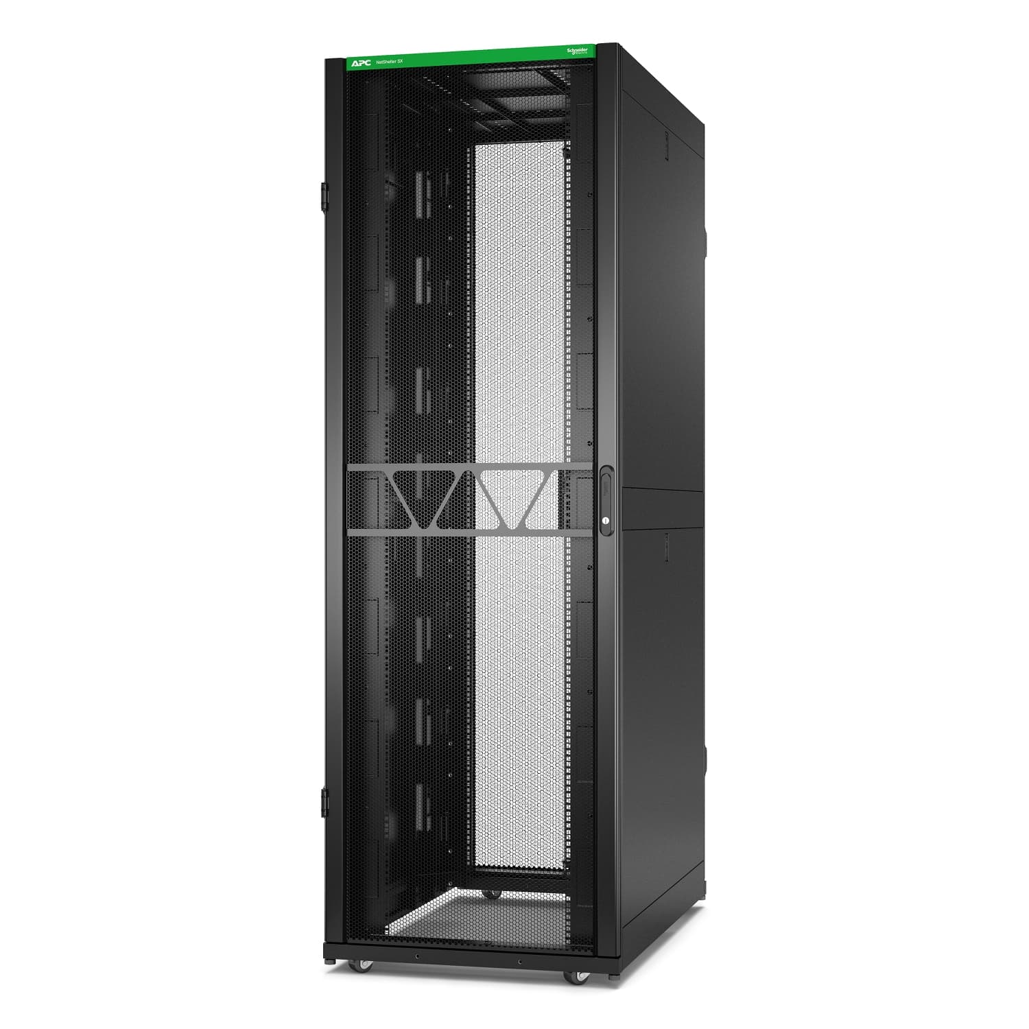 APC NetShelter SX Gen 2 - Gabinete armário - 2258 H x 750W x 1200D mm, com Laterais - para chão - preto - 48U - 19" - Compatível com TAA - para P/N: SMT1000RM1U, SMT750RM1U, SRTL10KRM4UT, SRTL5KRM2UI-HW, SRTL5KRM2UT-HW, SRTL8KRM4UT