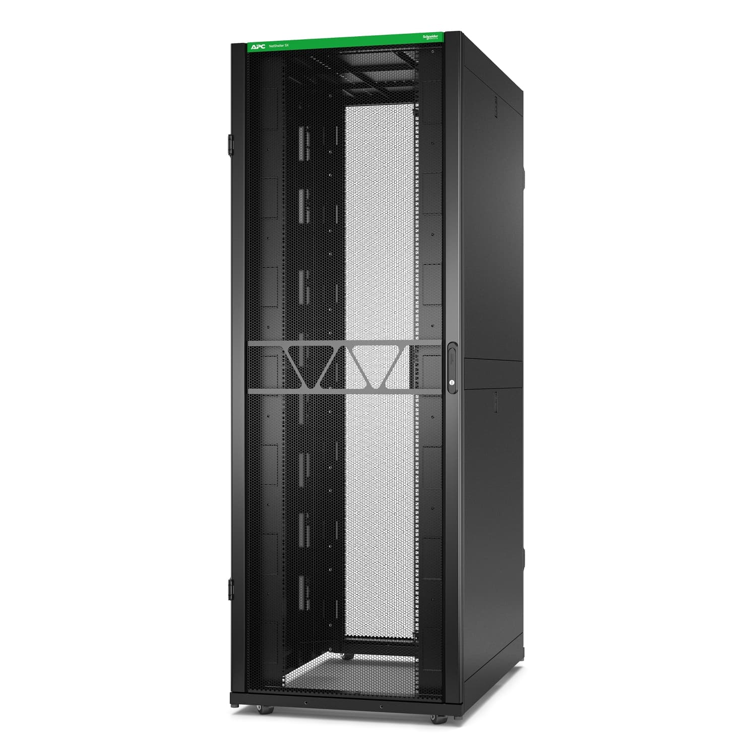 APC NetShelter SX Gen 2 - Gabinete armário - 2258 H x 800W x 1200D mm, com Laterais - para chão - preto - 48U - 19" - Compatível com TAA - para P/N: SMT1000RM1U, SMT750RM1U, SRTL10KRM4UT, SRTL5KRM2UI-HW, SRTL5KRM2UT-HW, SRTL8KRM4UT