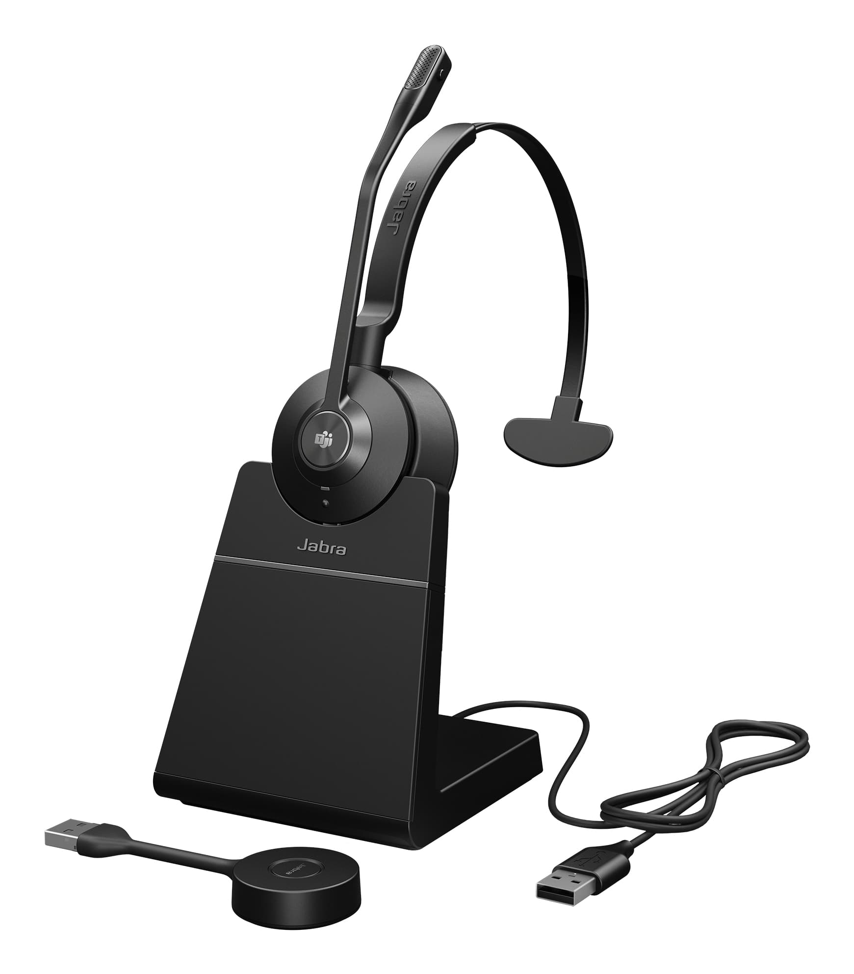 Jabra Engage 55 SE Mono - Auscultadores - no ouvido - DECT - sem fios - USB-A através do adaptador DECT - Certificado para Microsoft Teams