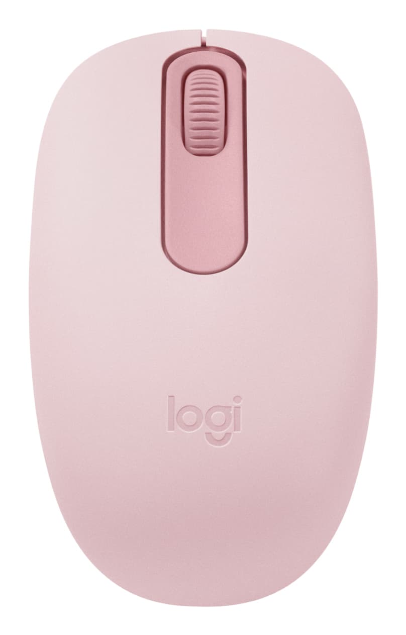 Logitech M196 - Rato - destros e canhotos - óptico - 3 botões - sem fios - Bluetooth - rosa