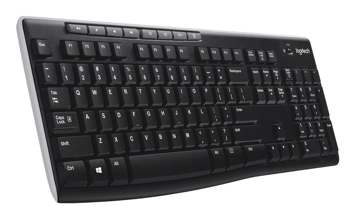 Logitech Wireless Keyboard K270 - Teclado - sem fios - 2.4 GHz - Bélgica