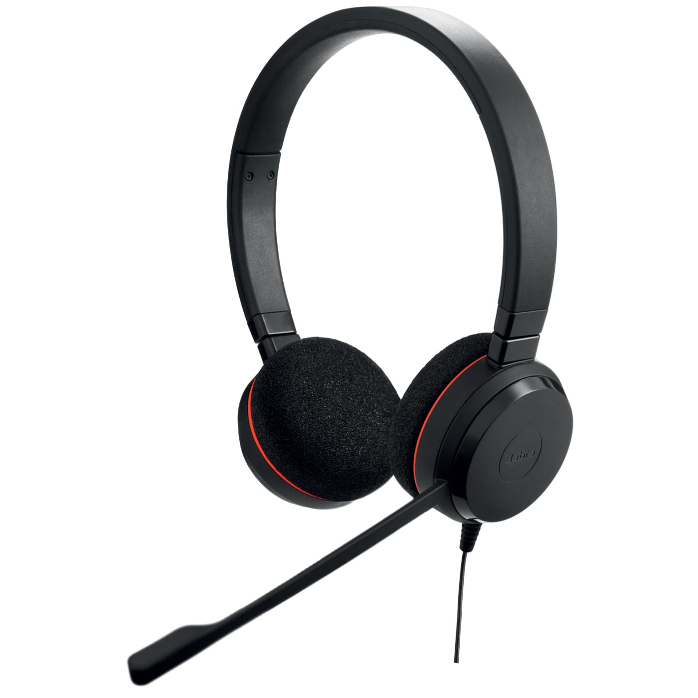 Jabra Evolve 20 MS stereo - Auscultadores - no ouvido - com cabo - USB-C, USB-A - isolamento de ruído - Certificado para Microsoft Teams