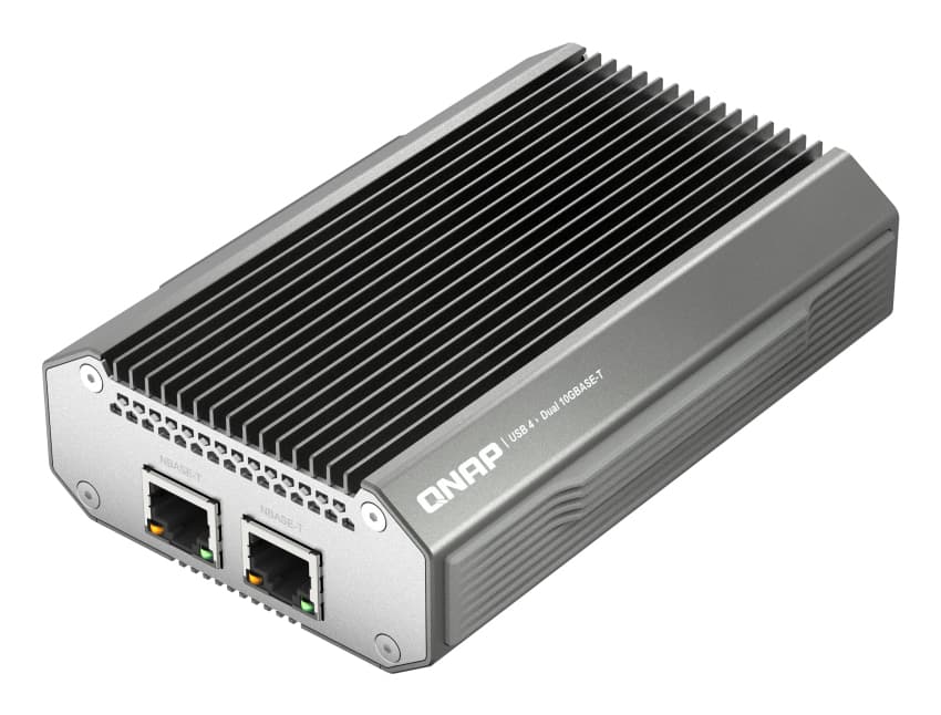 QNAP QNA-UC10G2T - Adaptador de rede - USB4 / Thunderbolt 4 - 10Gb Ethernet x 2
