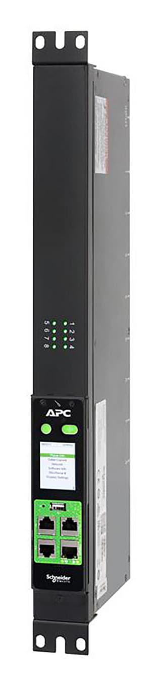APC EasyPDU EPDU2016S - Unidade de distribuição de potência (montável em bastidor) - comutado - AC 230 V - 3680 VA - 1 fase - Ethernet 10/100/1000, serial, USB - conectores de saída: 8 (power IEC 60320 C13) - 1U - 19" - 2.5 m cabo - preto