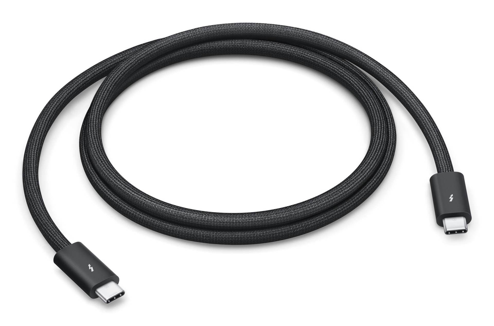 Apple Thunderbolt 5 Pro - Cabo Thunderbolt - USB-C (M) para USB-C (M) - USB4 / Thunderbolt 3 / Thunderbolt 4 / Thunderbolt 5 / DisplayPort 2.1 - 1 m - passivo, Suporte para ligação em cadeia - preto