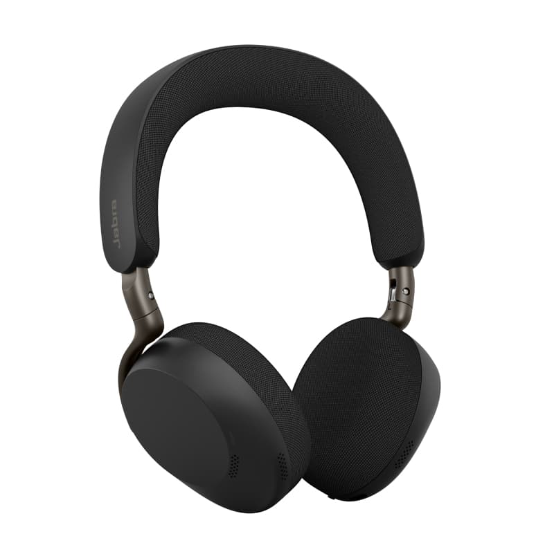 Jabra Evolve3 75 UC - Auscultadores - no ouvido - bluetooth - sem fios - cancelamento de ruído activo - USB-C através de adaptador de Bluetooth - preto - certificação UC, Certificação Zoom, Certificação Google Meet