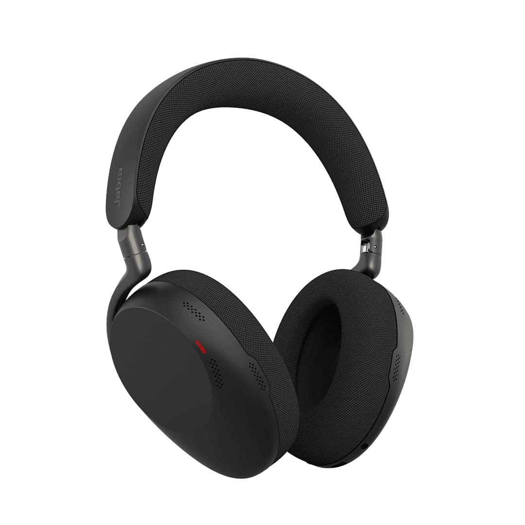 Jabra Evolve3 85 MS - Auscultadores - tamanho completo - bluetooth - sem fios - cancelamento de ruído activo - macaco de 3,5 mm, USB-C através de adaptador de Bluetooth - isolamento de ruído - preto - com base de carregamento sem fios - Certificado p