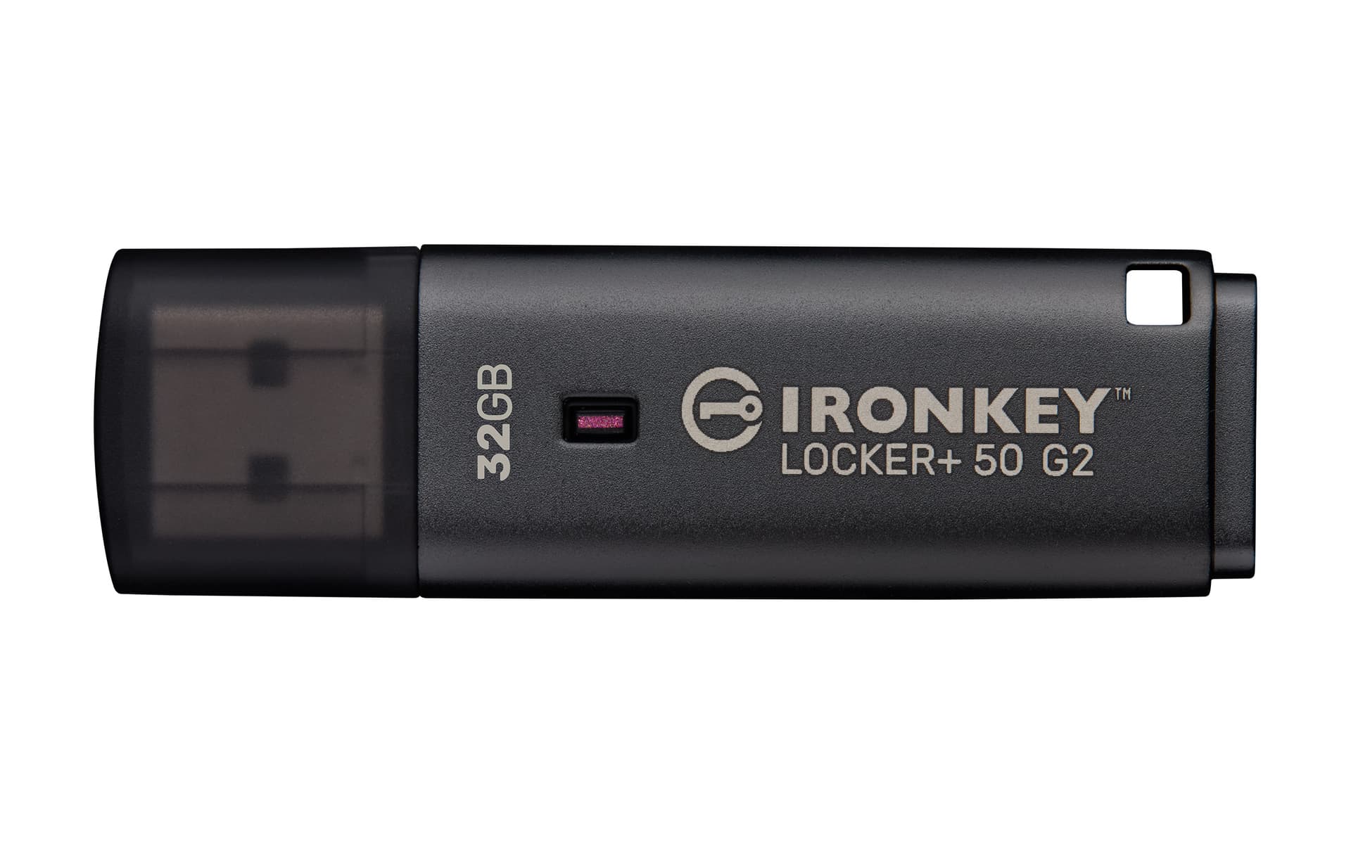 Kingston IronKey Locker+ 50 G2 - Drive flash USB - encriptado - 32 GB - USB 3.2 Gen 1 - Compatível com TAA