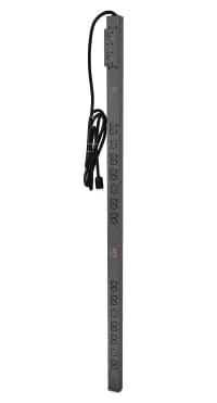 APC Basic Rack PDU Zero U - Unidade de distribuição de potência (montável em bastidor) - AC 200/208 V - 4992 VA - entrada: NEMA L6-30 - conectores de saída: 24 (power IEC 60320 C13, IEC 60320 C19) - 0U - 3 m cabo - preto - para P/N: AR4038LA, SRT10KR