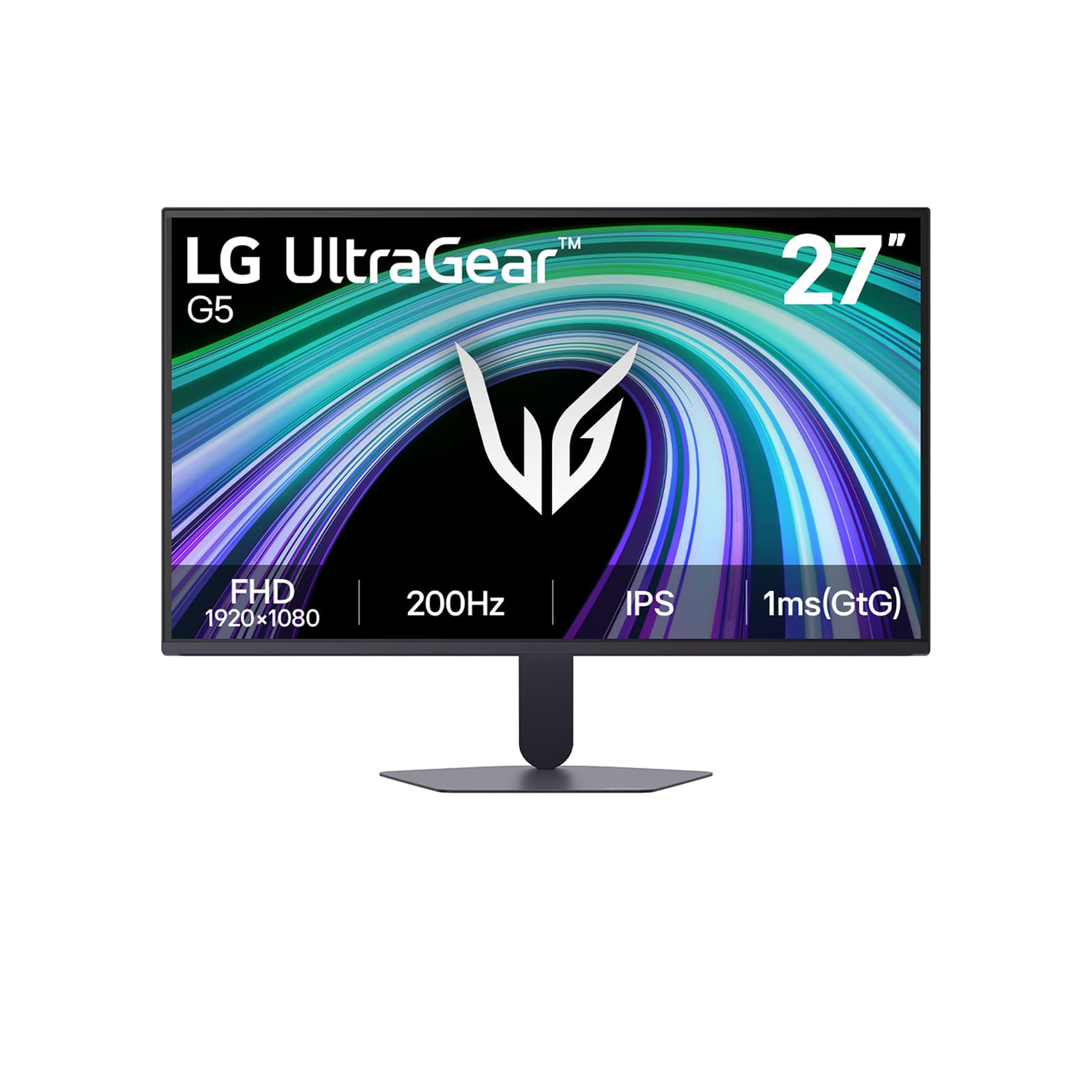 LG UltraGear 27G523B-B - G5 Series - monitor LED - gaming - 27" - 1920 x 1080 Full HD @ 200 Hz - IPS - 300 cd/m² - 1000:1 - HDR10 - 1 ms - 2xHDMI, DisplayPort - preto