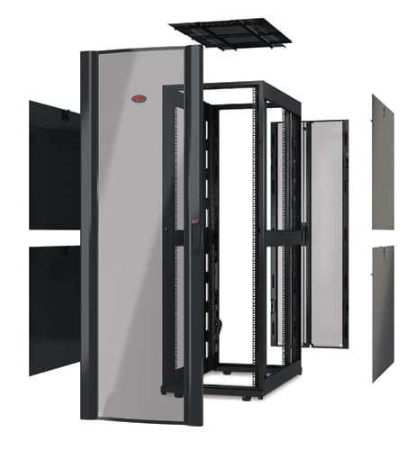 APC NetShelter SX - Gabinete - estrutura aberta - preto - 42U - 19"