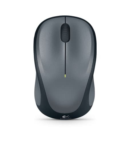 Logitech M235 - Rato - para direita - óptico - sem fios - 2.4 GHz - receptor sem fio USB - cinza