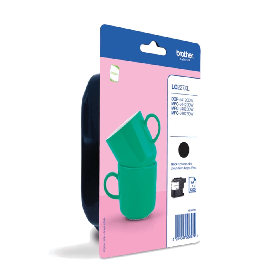 Brother LC227XLBKBP - Alto Rendimento - preto - original - blister - tinteiro - para Brother DCP-J4120DW, MFC-J4420DW, MFC-J4625DW