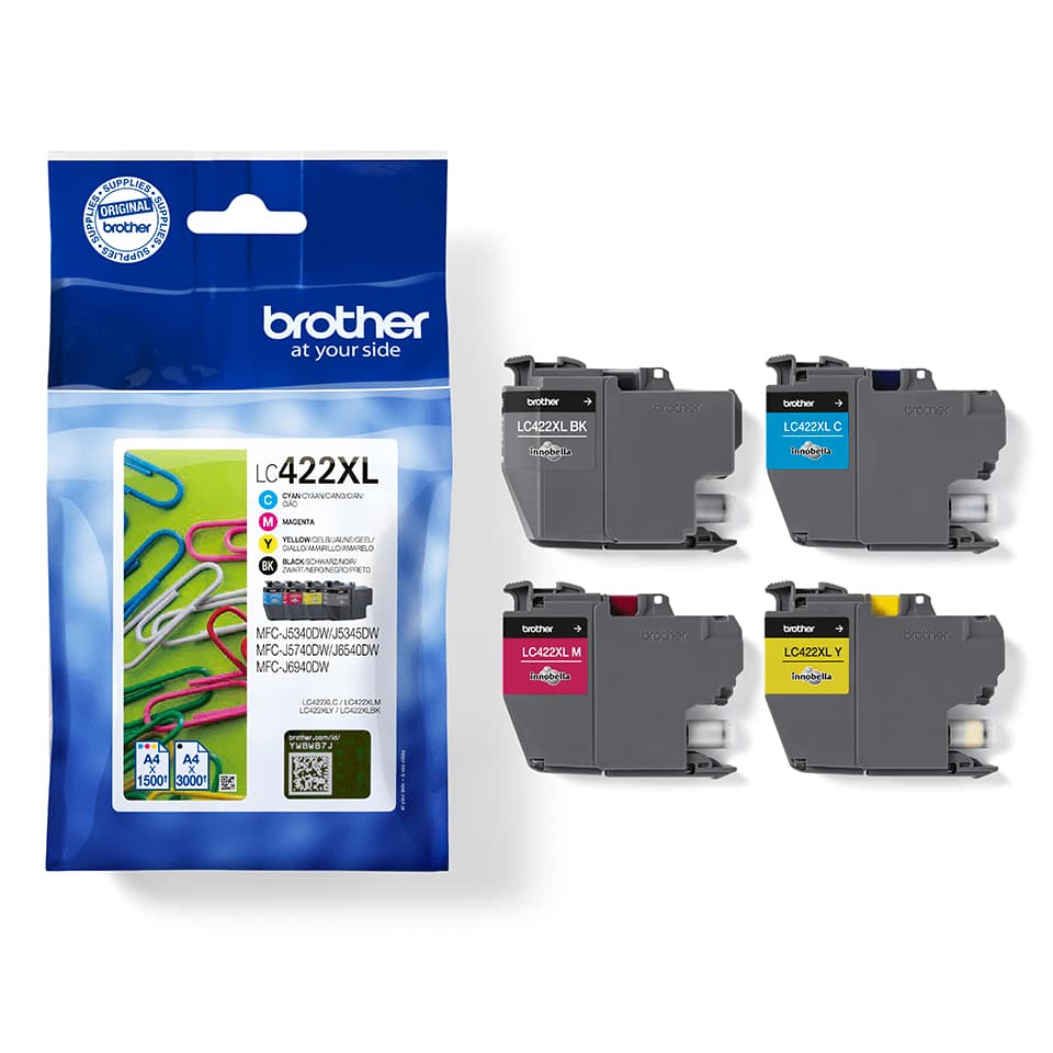 BROTHER LC422XL HY Value BP Ink Cartridge For BH19M/B Compatible with MFC-J5340DW MFC-J5740DW MFC-J6540DW MFC-J6940DW 3000/1500 p