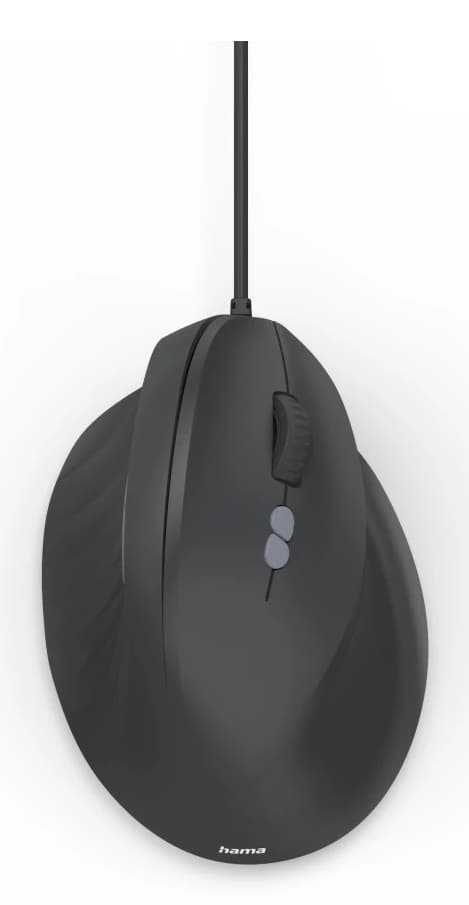 HAMA Ergo USB Mouse ECM-500R black Optical 7 Buttons black