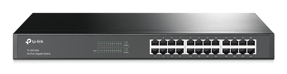 TP-LINK TL-SG1024 19inch RM Switch 24x 10/100/1000Mbps RJ45