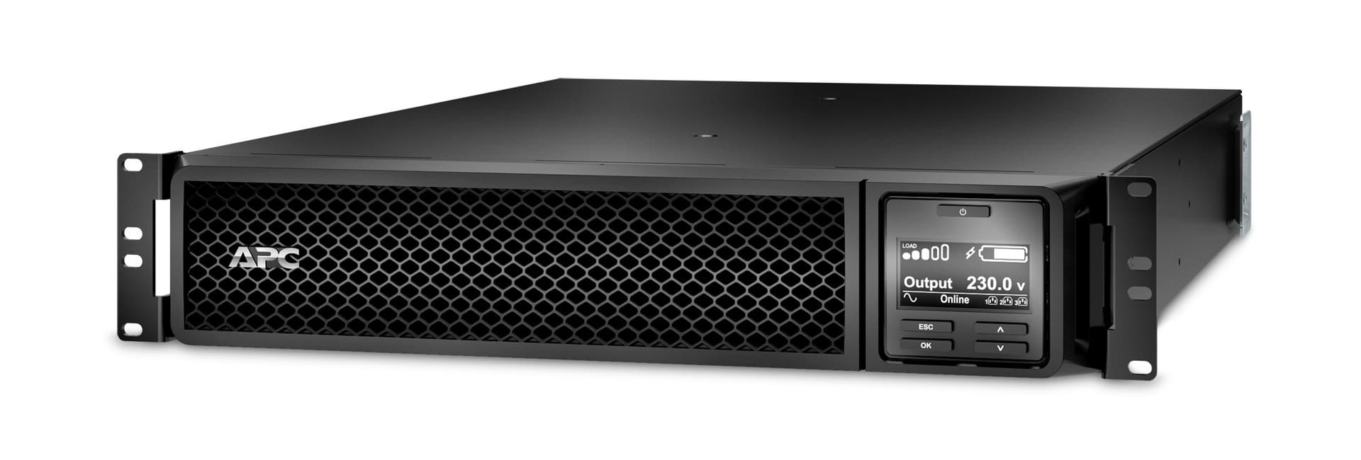 APC Smart-UPS SRT 2200VA RM - UPS (montável em bastidor / externo) - AC 220/230/240 V - 1980 watt - 2200 VA - ácido de chumbo - RS-232, USB - conectores de saída: 10 - 2U - preto - para P/N: AR4018SPX432, AR4024SP, AR4024SPX429, AR4024SPX431, AR4024S