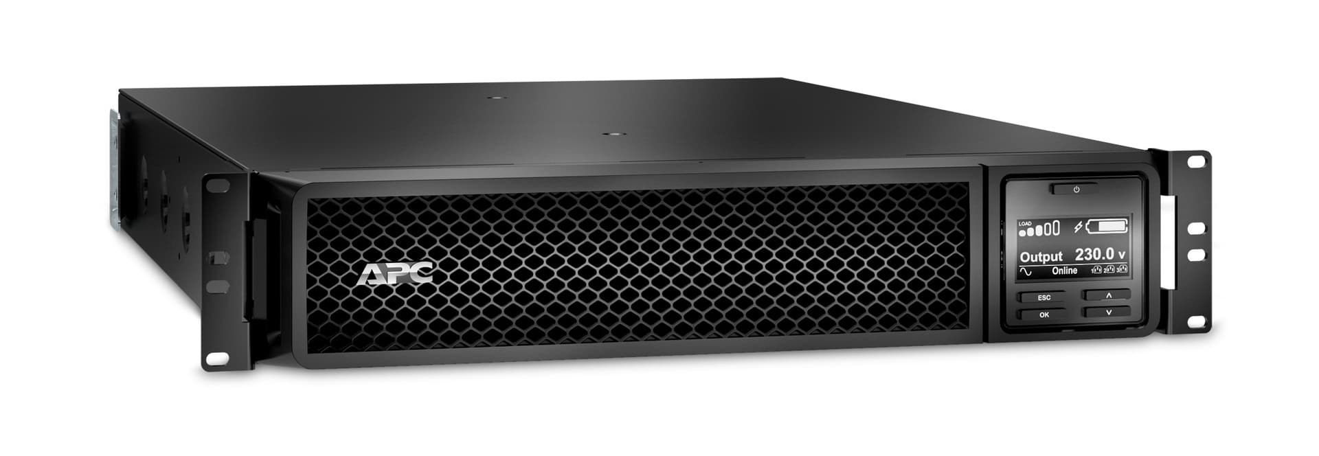 APC Smart-UPS SRT 3000VA RM - UPS (montável em bastidor / externo) - AC 220/230/240 V - 2700 watt - 3000 VA - ácido de chumbo - RS-232, USB - conectores de saída: 10 - 2U - preto - para P/N: AR4018SPX432, AR4024SP, AR4024SPX429, AR4024SPX431, AR4024S