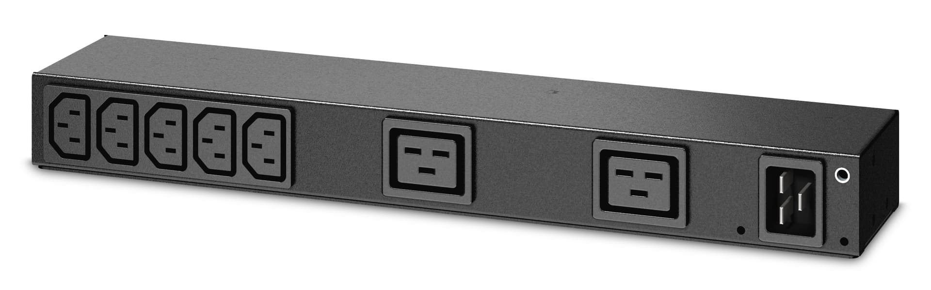 APC Basic Rack PDU AP6120A - Unidade de distribuição de potência (montável em bastidor) - AC 100-240 V - entrada: IEC 60320 C20 - conectores de saída: 9 (power IEC 60320 C13, IEC 60320 C19) - para P/N: AR4012A, AR4017A, AR4032A, AR4038LA, SRT5KRMXLT