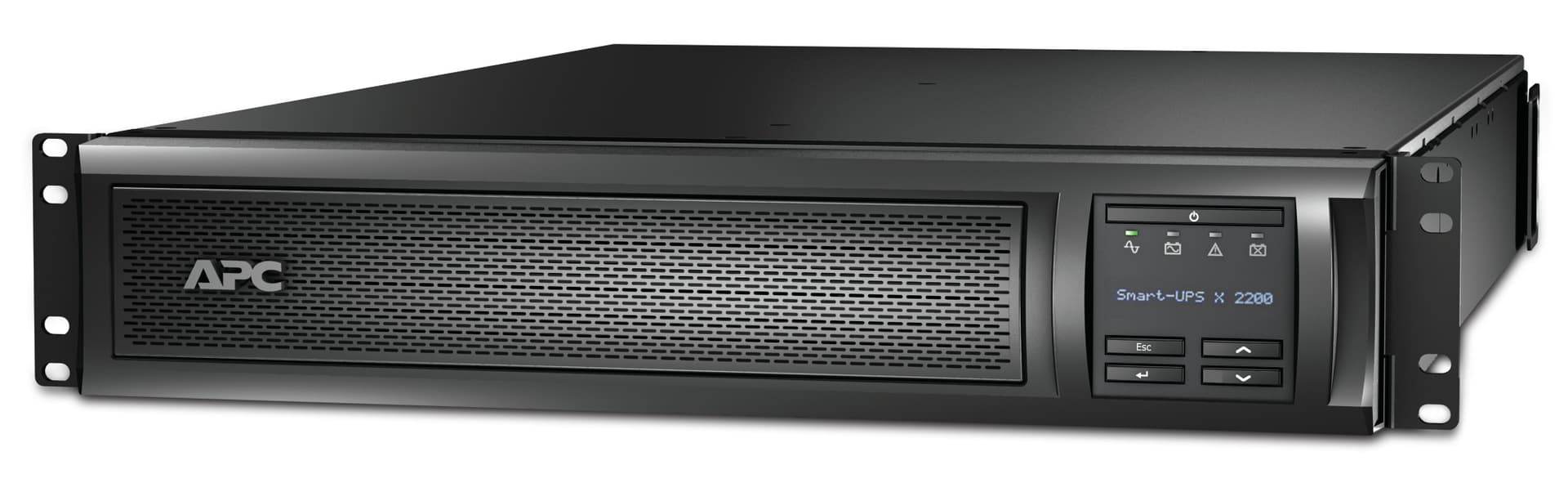 APC Smart-UPS X 2200 Rack/Tower LCD - UPS (montável em bastidor / externo) - AC 208/240 V - 1980 watt - 2200 VA - 1 fase - Ethernet 10/100, RS-232, USB - conectores de saída: 11 - 2U - preto - APC Take-Back - com APC UPS Network Management Card - par