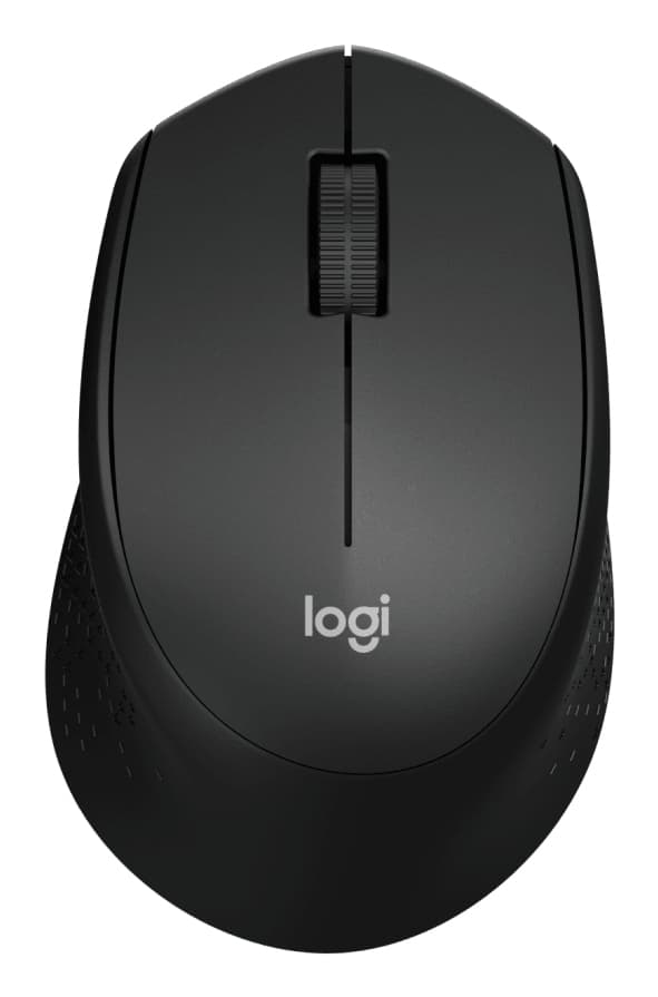 Logitech M330 SILENT PLUS - Rato - 3 botões - sem fios - 2.4 GHz - receptor sem fio USB - preto