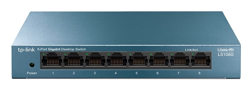 TP-LINK LiteWave 8-Port Gigabit Desktop Switch 8 Gigabit RJ45 Ports Desktop Steel Case