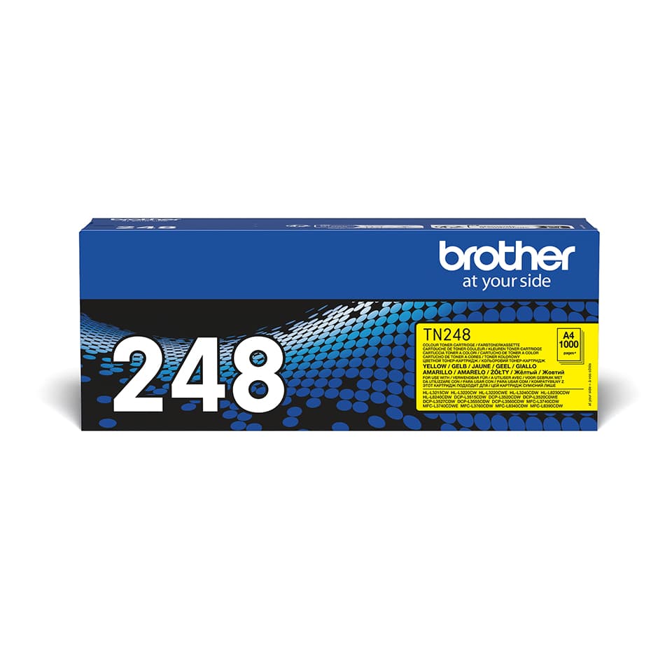 BROTHER TN248Y Yellow Toner Cartridge ISO Yield 1.000 pages