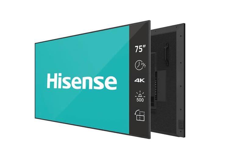 HISENSE MONITOR 75" 4K UHD IPS 4K 500CD 24/7 COLUNAS ANDROID 11 75DM66D