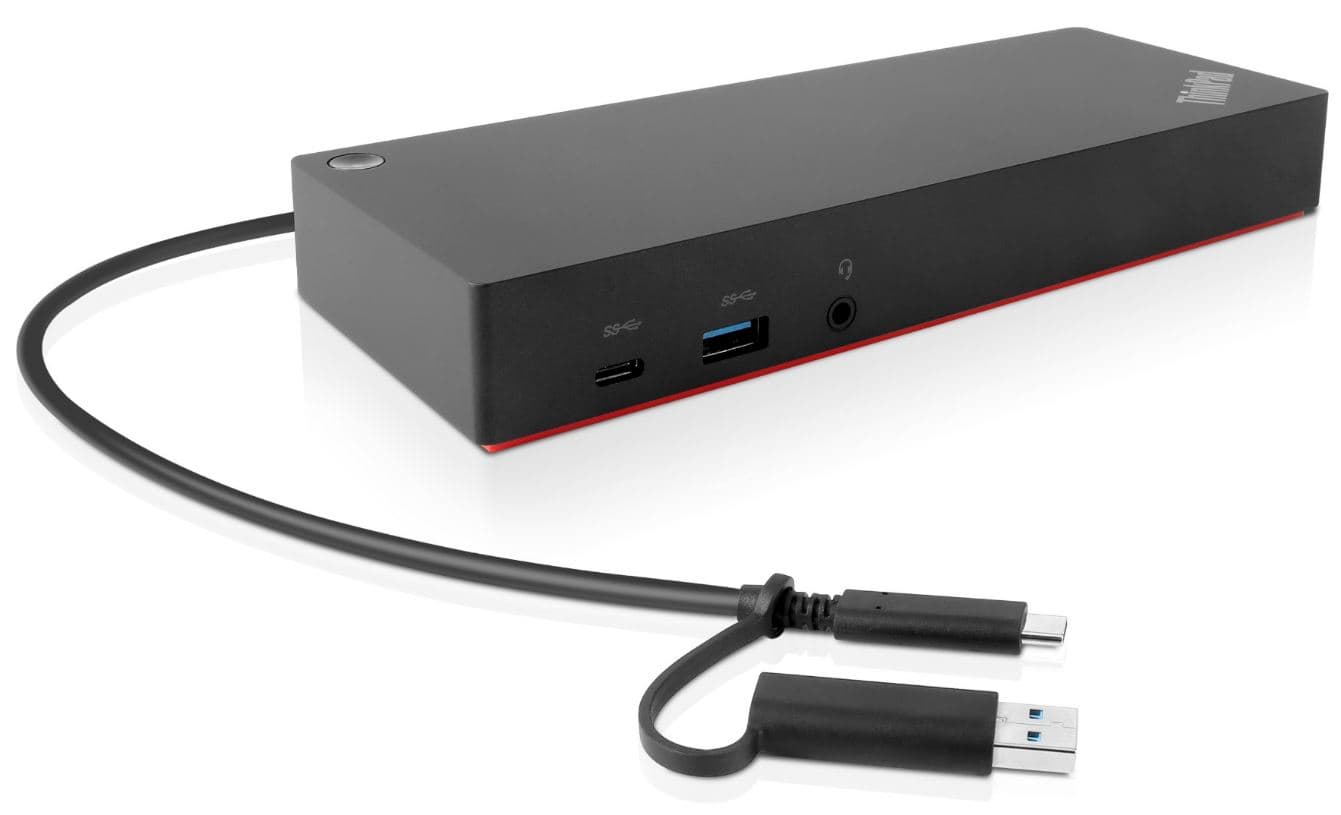 Lenovo ThinkPad Hybrid USB-C with USB-A Dock - Estação de engate - USB-C - 2 x HDMI, 2 x DP - 1GbE - 135 watt - Campus - para ThinkPad T16 Gen 4 21QN