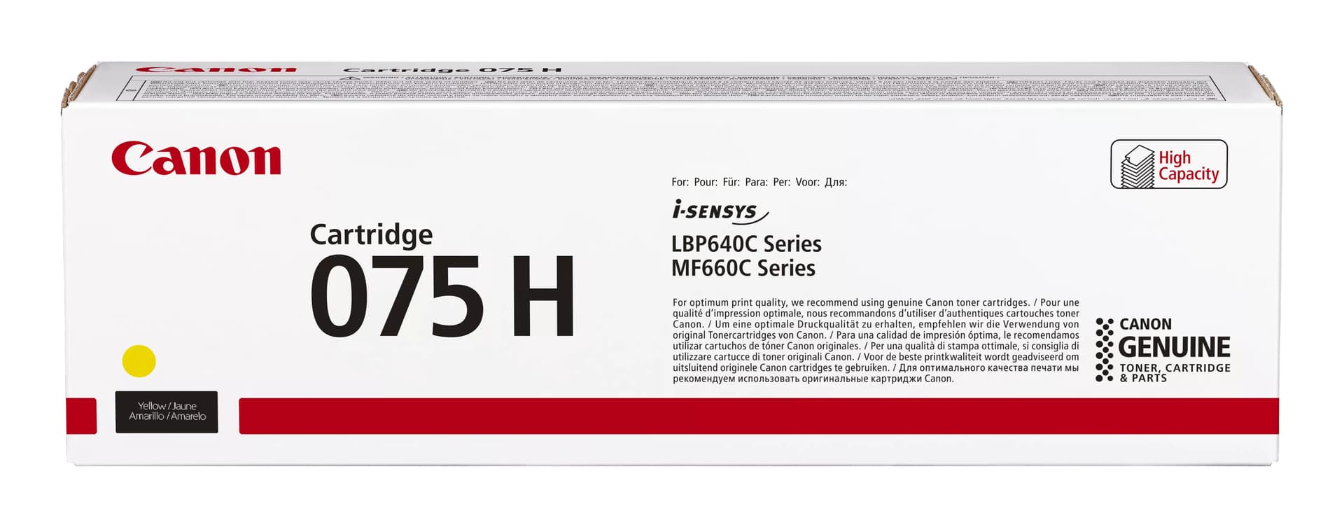 CANON Toner Cartridge 075 H Y