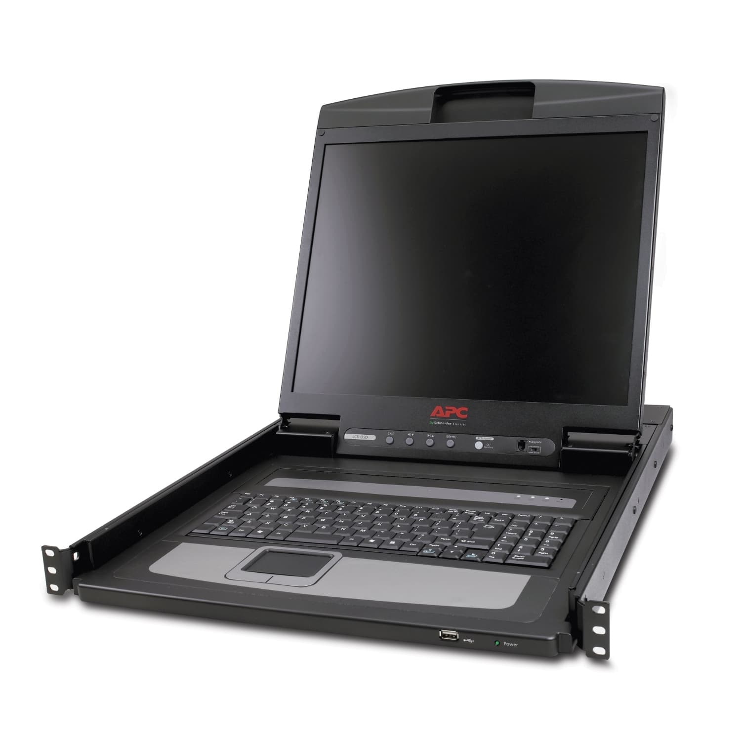 APC LCD Console - Consola KVM - 19" - montável em bastidor - 1280 x 1024 - VGA - preto - 1U - para P/N: SMTL2K2RM2UCLNC, SMTL3KRM2UCLNC, SRT5KRMXLT-A, SRT6KRMXLT-A, SRT8KRMXLT-A