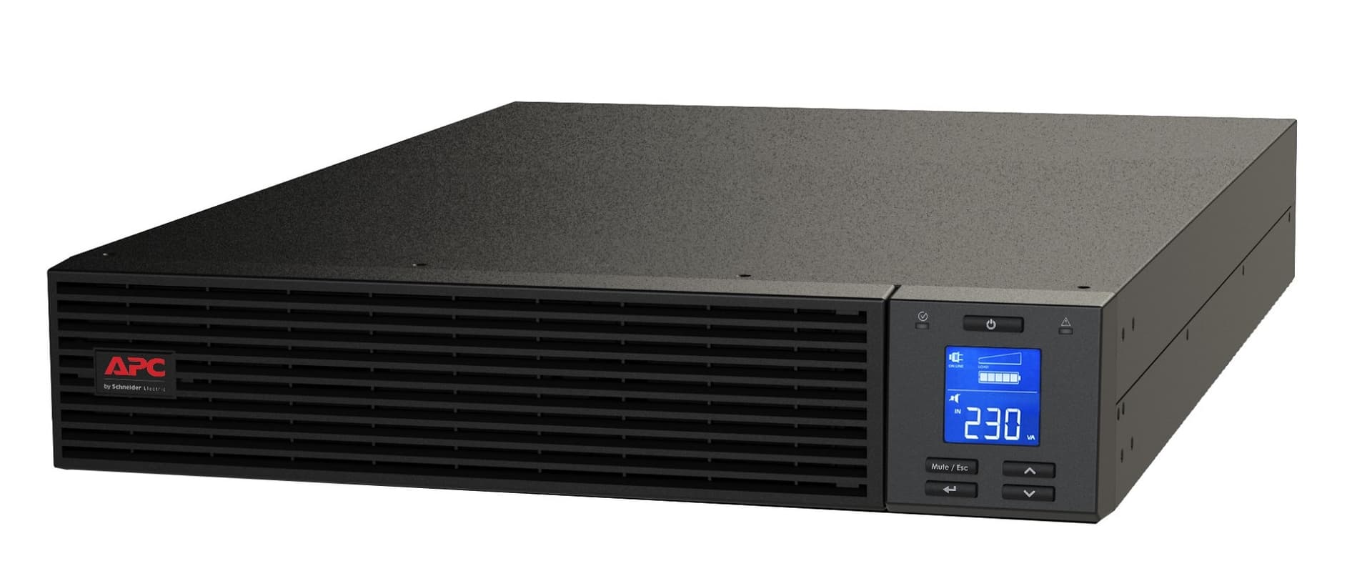 APC Easy UPS SRV SRV1KRIRK - UPS (montável em bastidor) - AC 220/230/240 V - 800 watt - 1000 VA - 9 Ah - USB, RS-232 - conectores de saída: 3 - 2U - 19"