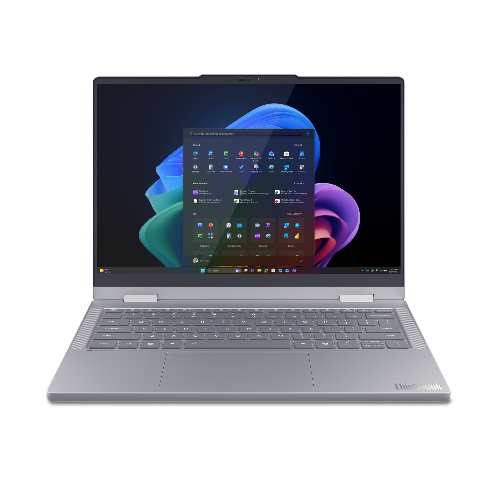 Lenovo ThinkBook 14 2-in-1 G6 IPL Copilot+ PC, Intel Core Ultra 7, 35,6 cm (14"), 1920 x 1200 pixels, 16 GB, 512 GB, Windows 11 Pro