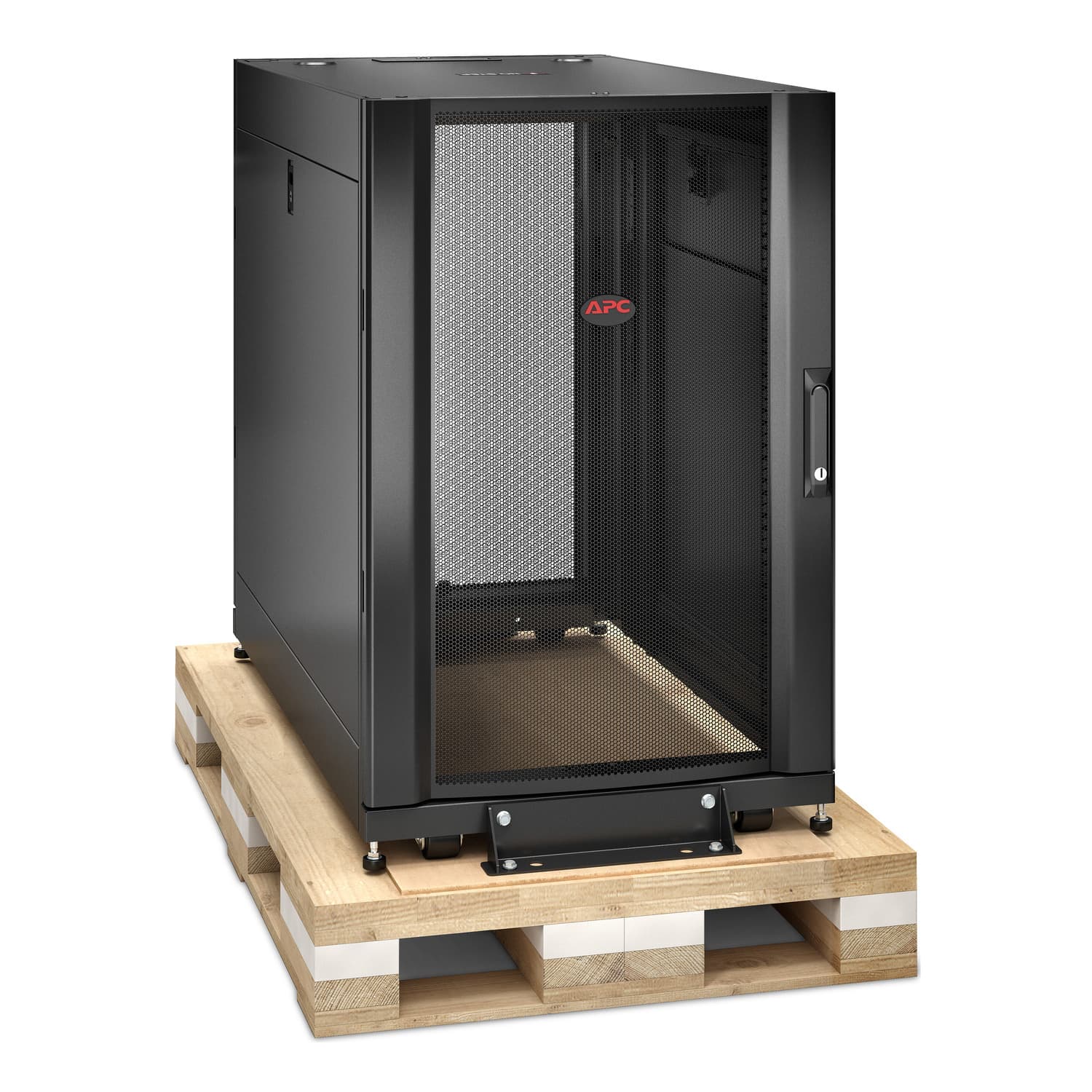 APC NetShelter SX - Gabinete armário - preto - 18U - 19" - Compatível com TAA - para P/N: SMT3000RMI2UC, SRT10KRMXLT, SRT3000RMXLA-NC, SRT3000RMXLT-NC, SRT5KRMXLTUS