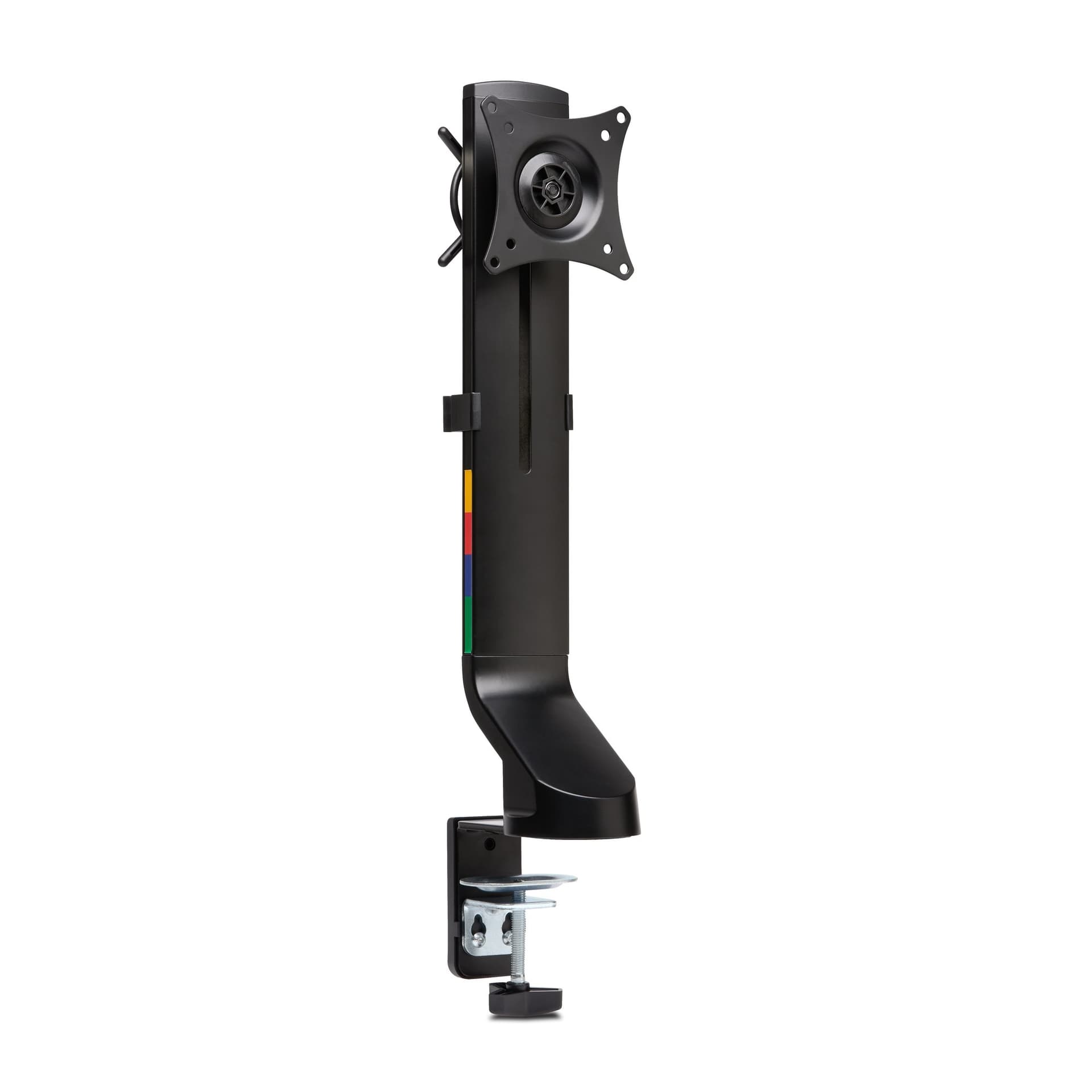 Kensington SmartFit Space-Saving Single Monitor Arm - Kit de montagem - oscila & Gira - para Monitor - preto - tamanho de tela: até 32'' - Computador de mesa, abraçadeira C, anel isolante, montável na secretária