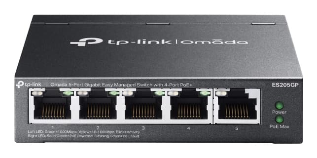 TP-LINK Omada 5-Port Gigabit Easy Managed Switch with 4-Port PoE+