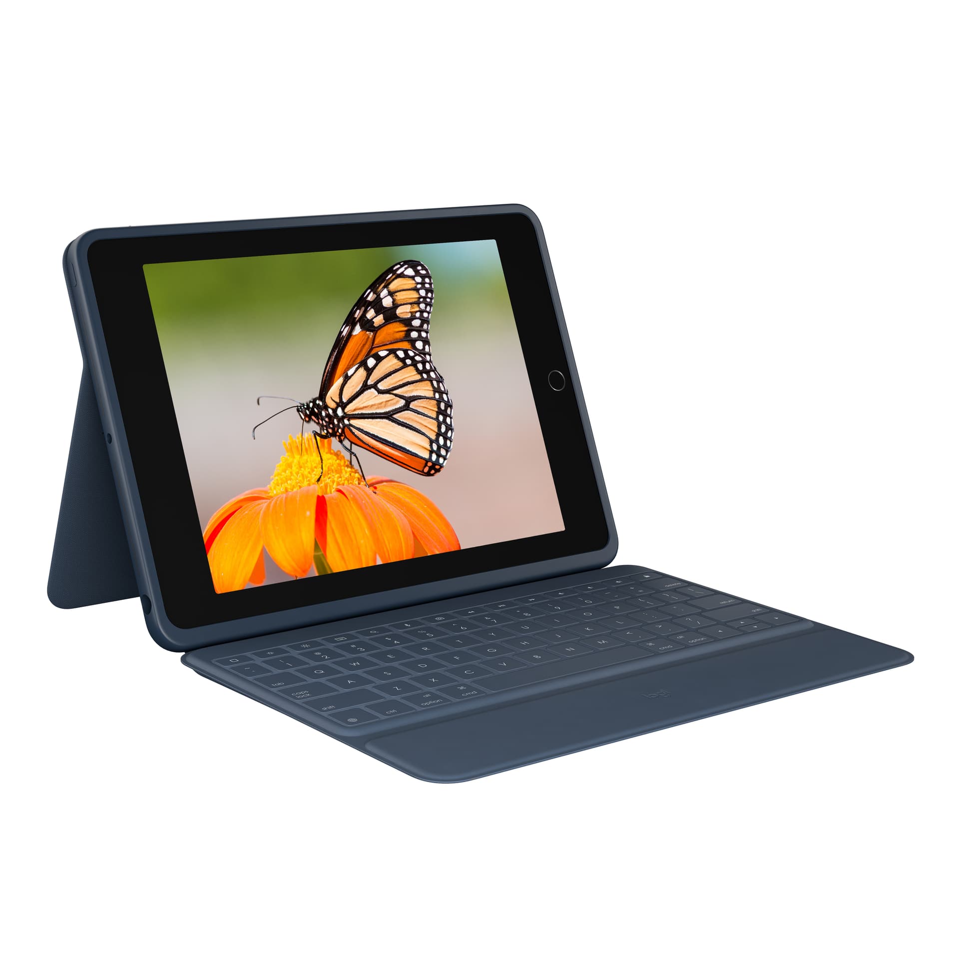 Logitech Rugged Combo 3 For Education - Teclado e pasta de folio - Apple Smart connector - educação K-12 - para Apple 10.2-inch iPad (7ª geração, 8ª geração, 9ª geração)