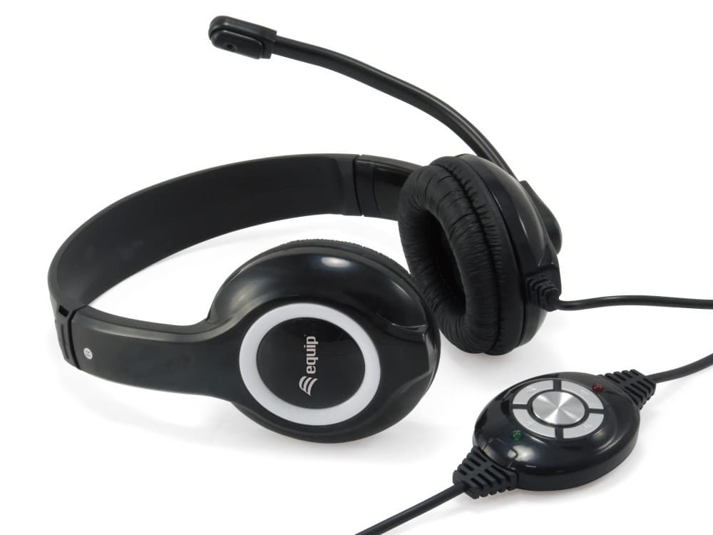 EQUIP LIFE HEADSET C/ MICRO FUNÇÃO MUTE E VOL USB