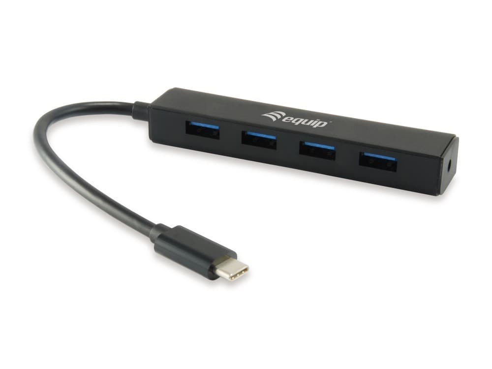 EQUIP LIFE HUB USB-C 4PORT USB 3.0 BLACK